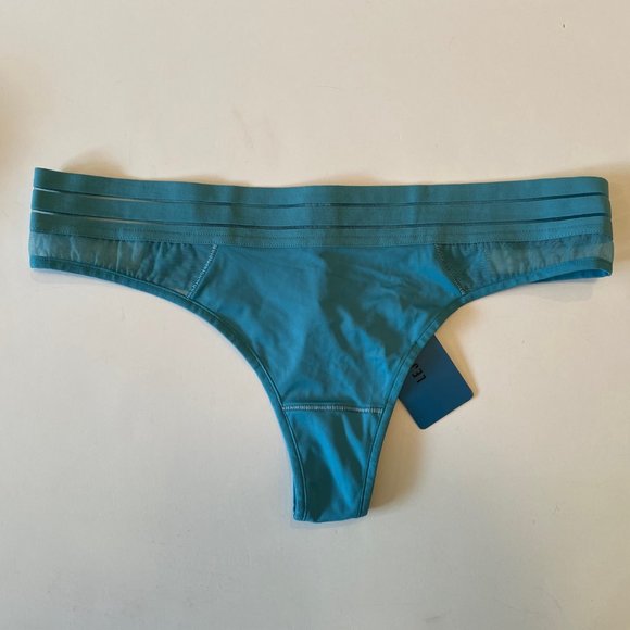 BNWT Maison Lejaby Nufit Sheer Blue Nude Yellow Panty Set Small - Picture 2 of 6